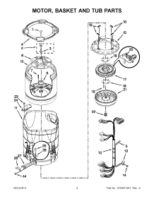 02 - Motor, Basket And Tub Parts parts for Maytag Washer MVWB980BG0 from AppliancePartsPros.com