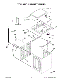 02 - Top And Cabinet Parts parts for Maytag Washer MVWC200BW1 from AppliancePartsPros.com