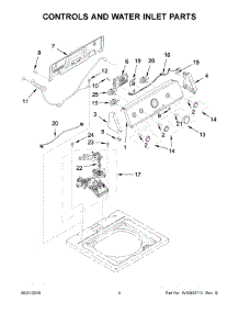 03 - Controls And Water Inlet Parts parts for Maytag Laundry Center MVWC215EW1 from AppliancePartsPros.com