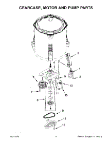 05 - Gearcase, Motor And Pump Parts parts for Maytag Laundry Center MVWC215EW1 from AppliancePartsPros.com