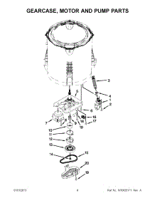 04 - Gearcase, Motor And Pump Parts parts for Maytag Washer MVWC300BW0 from AppliancePartsPros.com