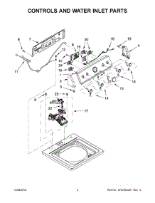 03 - Controls And Water Inlet Parts parts for Maytag Washer MVWC415EW0 from AppliancePartsPros.com