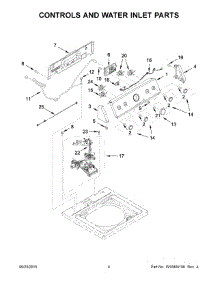 03 - Controls And Water Inlet Parts parts for Maytag Washer MVWC415EW1 from AppliancePartsPros.com