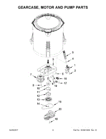 05 - Gearcase, Motor And Pump Parts parts for Maytag Laundry Center MVWC415EW2 from AppliancePartsPros.com
