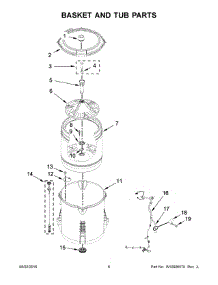 04 - Basket And Tub Parts parts for Maytag Laundry Center MVWC416FW0 from AppliancePartsPros.com