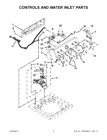 02 - Controls And Water Inlet Parts parts for Maytag Washer MVWC425BW0 from AppliancePartsPros.com