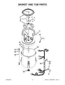 03 - Basket And Tub Parts parts for Maytag Washer MVWC425BW0 from AppliancePartsPros.com