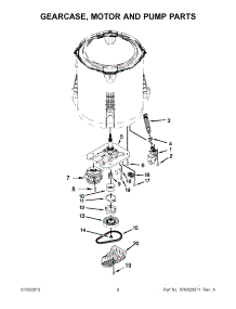 04 - Gearcase, Motor And Pump Parts parts for Maytag Washer MVWC425BW0 from AppliancePartsPros.com