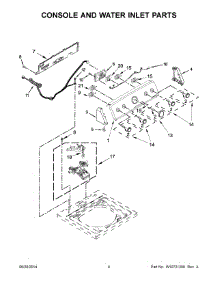03 - Console And Water Inlet Parts parts for Maytag Washer MVWC555DW0 from AppliancePartsPros.com