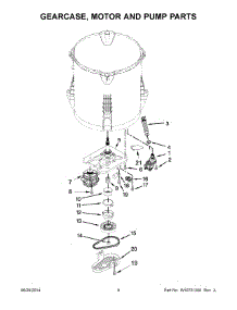 05 - Gearcase, Motor And Pump Parts parts for Maytag Washer MVWC555DW0 from AppliancePartsPros.com