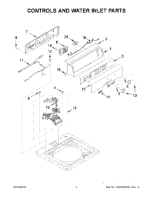 03 - Controls And Water Inlet Parts parts for Maytag Washer MVWP475EW0 from AppliancePartsPros.com