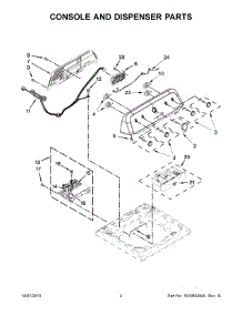 03 - Console And Dispenser Parts parts for Maytag Washer MVWX600BW0 from AppliancePartsPros.com