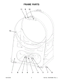 02 - Frame Parts parts for Maytag Washer MXR20PNATS from AppliancePartsPros.com