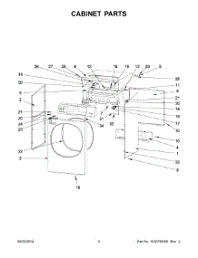 03 - Cabinet Parts parts for Maytag Washer MXR25PDATS from AppliancePartsPros.com