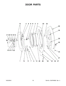 06 - Door Parts parts for Maytag Washer MXR25PNATS from AppliancePartsPros.com