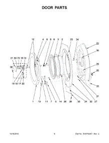 05 - Door Parts parts for Maytag Washer MXR30PNATS from AppliancePartsPros.com