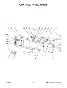04 - Control Panel Parts parts for Maytag Washer MXR65PDATS from AppliancePartsPros.com