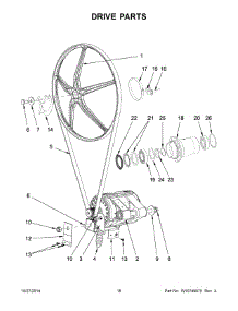 10 - Drive Parts parts for Maytag Washer MXR65PNATS from AppliancePartsPros.com