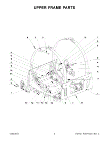 02 - Upper Frame Parts parts for Maytag Washer MXS20PDATS from AppliancePartsPros.com