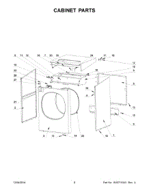 05 - Cabinet Parts parts for Maytag Washer MXS20PDATS from AppliancePartsPros.com
