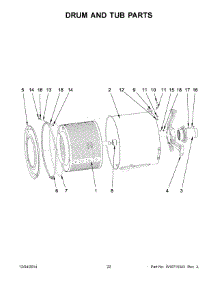 12 - Drum And Tub Parts parts for Maytag Washer MXS20PDATS from AppliancePartsPros.com