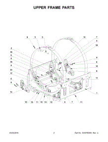 02 - Upper Frame Parts parts for Maytag Washer MXS25PNATS from AppliancePartsPros.com