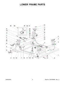 03 - Lower Frame Parts parts for Maytag Washer MXS30PNATS from AppliancePartsPros.com