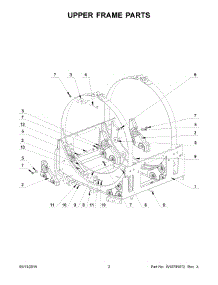 02 - Upper Frame Parts parts for Maytag Washer MXS40PDATS from AppliancePartsPros.com