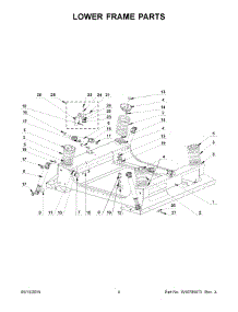 03 - Lower Frame Parts parts for Maytag Washer MXS40PNATS from AppliancePartsPros.com