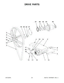 12 - Drive Parts parts for Maytag Washer MXS40PNATS from AppliancePartsPros.com