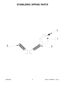 04 - Stabilizing Spring Parts parts for Maytag Washer MXS55PDATS from AppliancePartsPros.com
