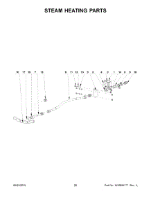 14 - Steam Heating Parts parts for Maytag Washer MXS55PDATS from AppliancePartsPros.com