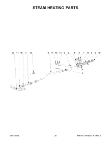13 - Steam Heating Parts parts for Maytag Washer MXS55PNATS from AppliancePartsPros.com