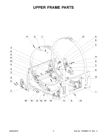02 - Upper Frame Parts parts for Maytag Washer MXS65PDATS from AppliancePartsPros.com