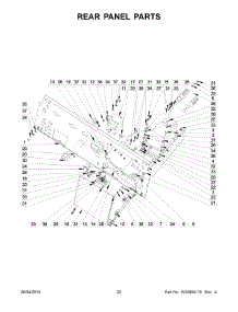 11 - Rear Panel Parts parts for Maytag Washer MXS65PDATS from AppliancePartsPros.com