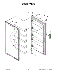 04 - Door Parts parts for Maytag Freezer MZF34X16DW00 from AppliancePartsPros.com