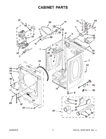 03 - Cabinet Parts parts for Maytag Dryer YMED5100DW0 from AppliancePartsPros.com