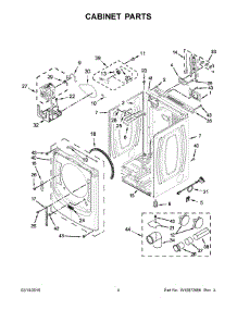 03 - Cabinet Parts parts for Maytag Dryer YMED5500FW0 from AppliancePartsPros.com