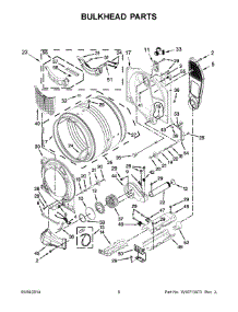 04 - Bulkhead Parts parts for Maytag Dryer YMED7100DW0 from AppliancePartsPros.com