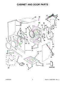 02 - Cabinet And Door Parts parts for Maytag Dryer YMED7500YW2 from AppliancePartsPros.com