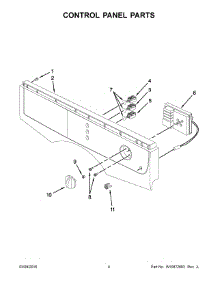 03 - Control Panel Parts parts for Maytag Dryer YMED7500YW2 from AppliancePartsPros.com