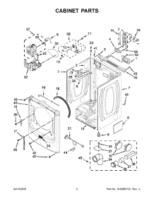 03 - Cabinet Parts parts for Maytag Laundry Center YMED8200FW0 from AppliancePartsPros.com
