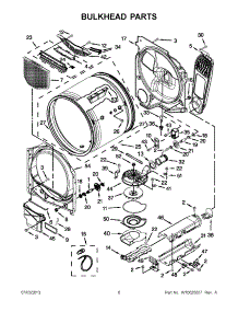 03 - Bulkhead Parts parts for Maytag Dryer YMEDB700BW0 from AppliancePartsPros.com
