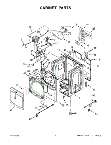03 - Cabinet Parts parts for Maytag Dryer YMEDB725BG0 from AppliancePartsPros.com