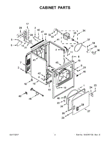 03 - Cabinet Parts parts for Maytag Laundry Center YMEDB755DW0 from AppliancePartsPros.com