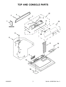 02 - Top And Console Parts parts for Maytag Laundry Center YMEDB755DW1 from AppliancePartsPros.com