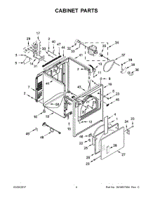 03 - Cabinet Parts parts for Maytag Laundry Center YMEDB755DW1 from AppliancePartsPros.com