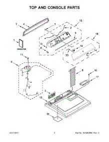02 - Top And Console Parts parts for Maytag Laundry Center YMEDB755DW2 from AppliancePartsPros.com