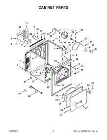 03 - Cabinet Parts parts for Maytag Laundry Center YMEDB755DW2 from AppliancePartsPros.com