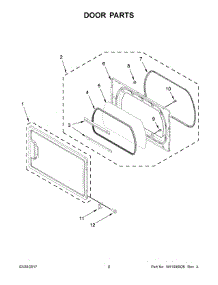 05 - Door Parts parts for Maytag Laundry Center YMEDB765FW0 from AppliancePartsPros.com